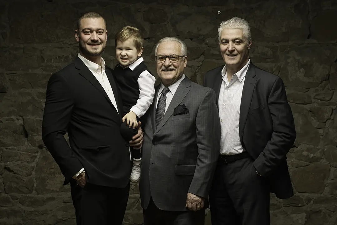 family posing for portrait - lux portraiture