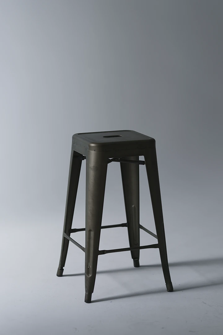 industrial stool on cyc wall - photography gear for rent