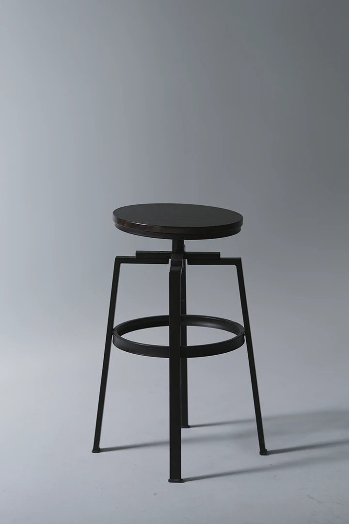 wooden stool on cyc wall - photo gear for rent