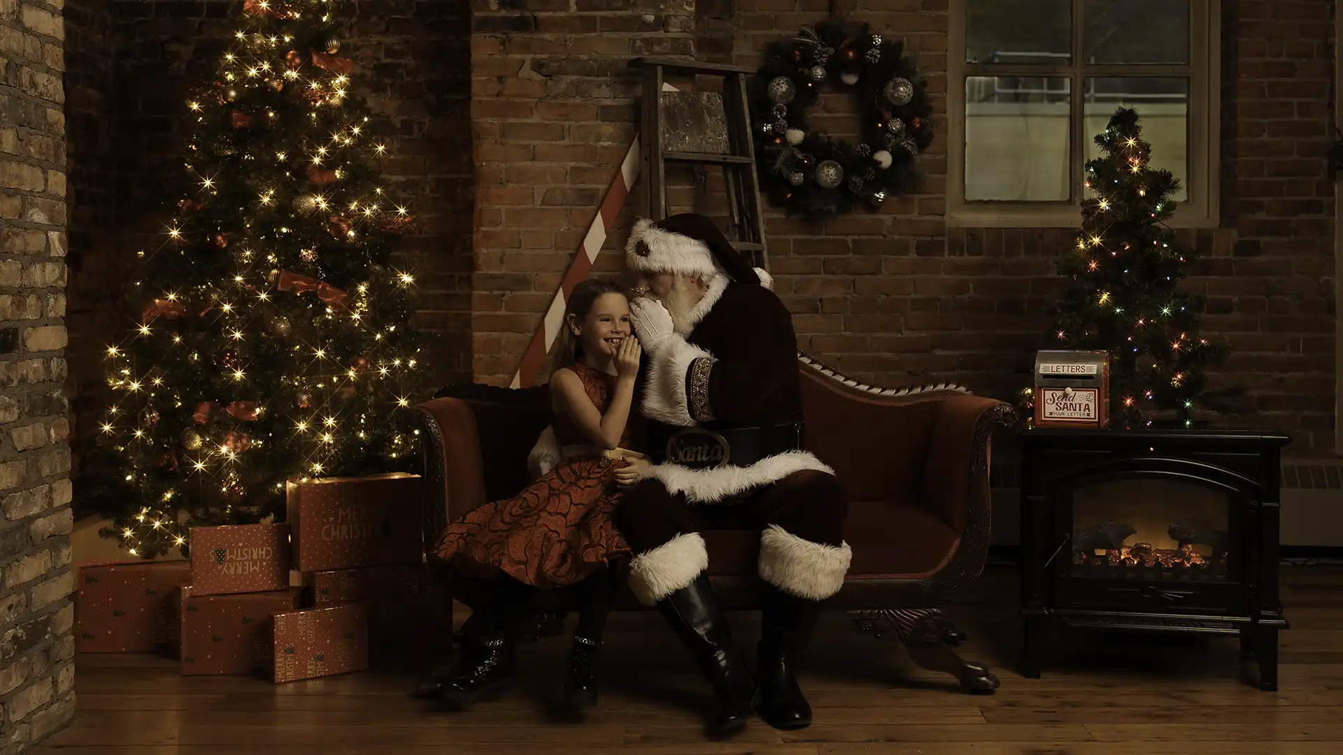 Santa and kid - equipment for rent