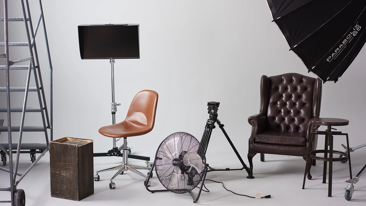 equipment displayed for rent at studio 342