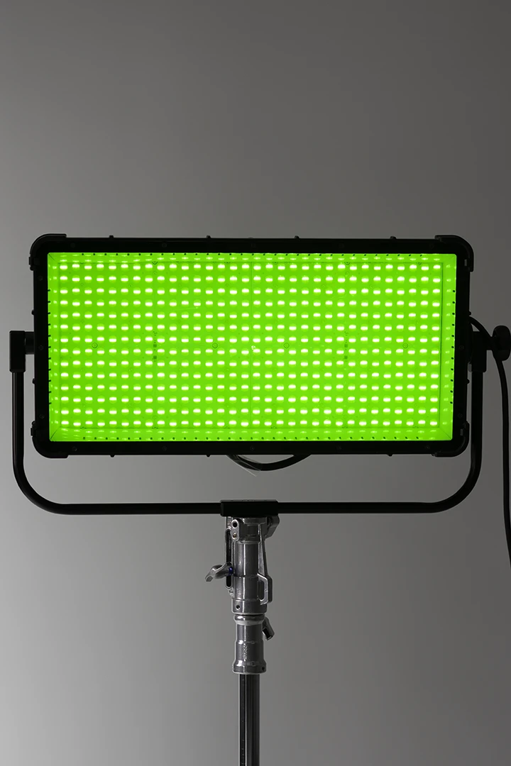 Rotolight Titan set to green at Studio 342 in Calgary