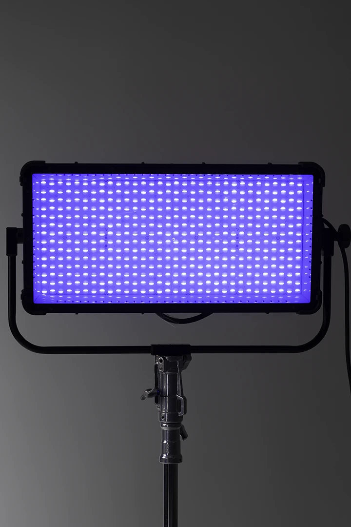 Rotolight Titan set to blue at Studio 342 in Calgary