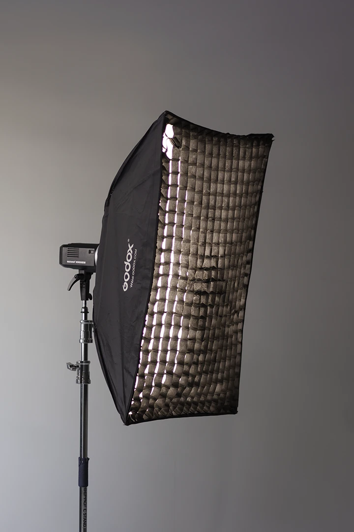 3X4 softbox on cyclorama wall at studio 342